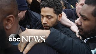 Jussie Smollett out on bond addresses Empire cast [upl. by Naimaj]