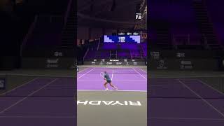 Barbora Krejcikova practicing with Lucie Safarova in Riyadh WTA Finals 2024 [upl. by Riggs]