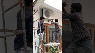 Split AC installation 🪛 minivlog shortvideo vlog youtube trending viralvideo [upl. by Salakcin]