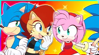 SonAmy VS SonAlly  Sonic Comic Dub [upl. by Kaspar150]