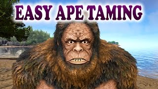 ARK  EASY GIGANTOPITHECUS TAMING  How To Tame a Gigantopithecus in ARK Survival Evolved [upl. by Atteval]