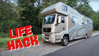 Wohnmobil Lifehack GERADE STEHEN bei extrem Gefälle OHNE HUBSTÜTZEN [upl. by Xymenes]