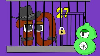 Octillion stuck in a cage  Wonderland number fanmade coloring story [upl. by Arikihs]