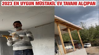 MÜSTAKİL KÖY EVİ TAVAN ALÇI SIVA YAPIMI 2023 ALÇIPAN TAVAN [upl. by Yadseut]