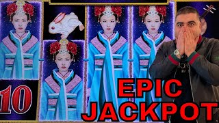 OMG Epic JACKPOT On High Limit Dragon Link Slot Machine [upl. by Nahtnhoj]