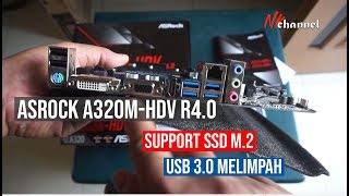 ASRock A320MHDV R40 unboxing  Dipasangin Ryzen 3 3200G apa bisa [upl. by Waddington]