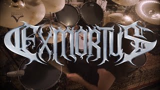 Slave To The Sword  Exmortus drum playthrough [upl. by Standush]