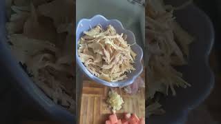 chicken spaghetti with crab stick [upl. by Branscum]