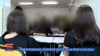 Abbiategrasso studente accoltella la professoressa a scuola  La Vita in diretta  29052023 [upl. by Anivram]