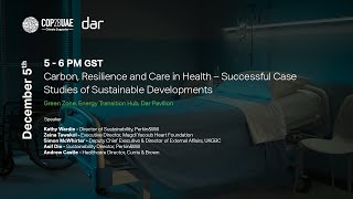 Carbon Resilience and Care in Health – Successful Case Studies of Sustainable Developments [upl. by Jenness284]