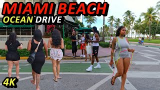 Miami Beach Walking Ocean Drive [upl. by Idnaj788]