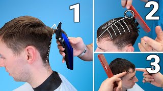 Basic Mens Haircut  Step by Step Guide [upl. by Claudina882]