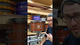 14x8 leopardwood stave snare drum a quick demo [upl. by Dnarb]