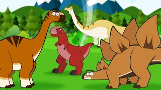 5 Herbivorous Dinos Bigger Than Carnivorous Dinos  Dinosaur Cartoons For Children  Im A Dinosaur [upl. by Badger]