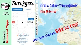 Kurvigerde  Gratis OnlineRoutenplaner fürs Motorrad [upl. by Einamrej747]