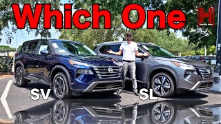 2024 Nissan Rogue SV vs Nissan Rogue SL Which One is Better Full Specs ampTest Drive [upl. by Aretha437]