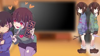 undertale reacts to frisk and Chara [upl. by Derwon281]