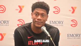 Atlanta Hawks DeAndre Hunter After Win Over Lakers [upl. by Attekal]