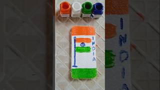 3D India flag drawing art indianflag trending independenceday [upl. by Trixi807]