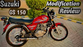 Suzuki GS 150 Review and Modification weldonsbysarfraz [upl. by Devine]