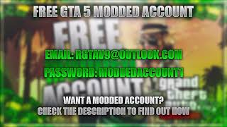 GTA 5 Modded Account Email And Password 12 🔥 [upl. by Anihc]