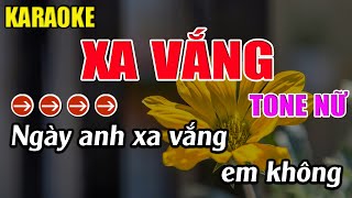 Xa Vắng Karaoke Tone Nữ Karaoke Phương Thảo  Beat Mới [upl. by Eednus408]