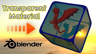 Blender 42  How to Make Transparent Materials in Cycles and Eevee [upl. by Kcirdde]