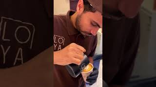 Basic flat white 🌹coffeeart videoshort highlights flatwhite viralshorts foryou subscribers [upl. by Treat]