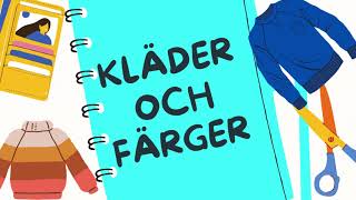 Kläder och färger  clothes and colours  Lär dig svenska [upl. by Tonjes55]