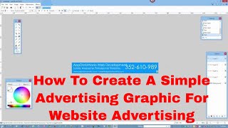 How To Create A Simple Advertising Graphic For Website Advertising [upl. by Leesen580]