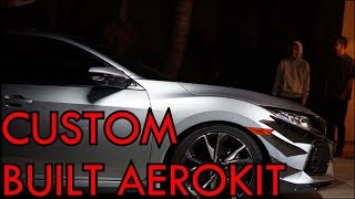 2018 Honda Civic Si  Custom AeroKit Update FrontSplitter amp SideSkirts [upl. by Mariandi52]