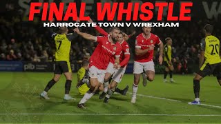 FINAL WHISTLE  Harrogate Town v Wrexham [upl. by Ardnaz]