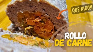 Cómo Hacer un ROLLO de CARNE con VERDURAS😍🍖 Sorprende con un Sabor ÚNICO y Fácil de Preparar [upl. by Heigl342]