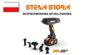 WORX WX 770 BEZPRZEWODOWA MYJKA PAROWA PL [upl. by Aerdnaxela83]