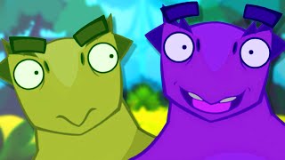 Funny Dinosaur Cartoon  Minmi  Hooplakidz Toons [upl. by Robert]