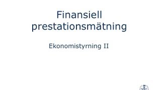 Finansiell styrning DuPontmodell i Excel [upl. by Aserahs]