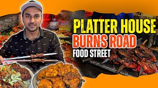 Burns Road Food Street  Platter House  BBQ Platter  Nasir Haroon Vlogs [upl. by Treharne311]