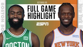 Boston Celtics at New York Knicks  Full Game Highlights [upl. by Aerdma]