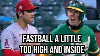 Ohtani throws near Canhas head and he doesnt enjoy it a breakdown [upl. by Teresa201]