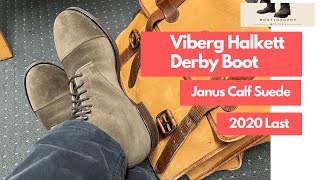 Viberg Halkett Derby Boot in Janus Calf Suede in the 2020 Last [upl. by Elleined431]