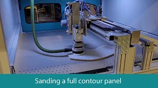 Sanding and polishing a full contour panel with the Gottschild HBS 2600C for curved parts [upl. by Horlacher]