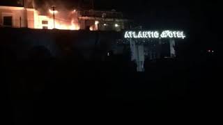 Hotel fire in Newquay [upl. by Anirec]