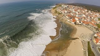 São Pedro de Moel and Lighthouse Aerial View [upl. by Ecidnarb]