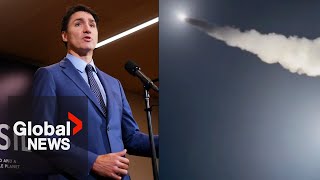 Canada supports Ukraine longrange missile strikes won’t “panic” with Trump admin Trudeau [upl. by Downall]