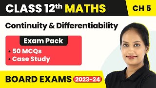 Class 12 Maths Chapter 5 MCQ 50 Solved  Continuity and Differentiability Class 12 MCQ 202223 [upl. by Cima]