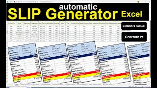 How to Create Automatic Payslips in Excel [upl. by Ymor]