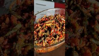 Crispy and tasty bhindi fry recipe  try bhindi like this you will love it 🤤😋 shorts [upl. by Aliahs]