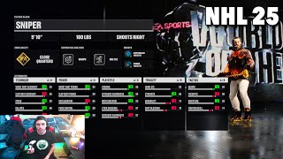 NHL 25 EASHL  THE BEST SNIPER BUILD🎯 [upl. by Margarethe]