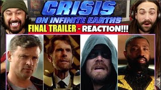 DCTV Crisis on Infinite Earths CROSSOVER  FINAL TRAILER  REACTION [upl. by Lyrac642]