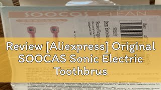 Review Aliexpress Original SOOCAS Sonic Electric Toothbrush Heads Replacement SOOCAS X1 X3 X3U X [upl. by Bartholemy735]